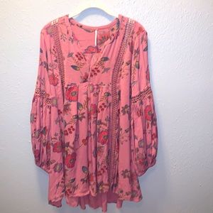 Free People Floral Boho Dress Sz Medium
